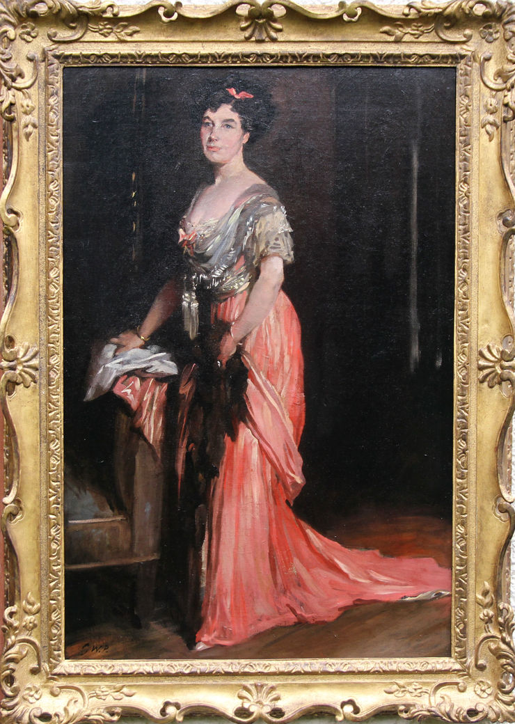 British Society portrait Muriel Morland by Glyn Philpot at Richard Taylor Fine Art