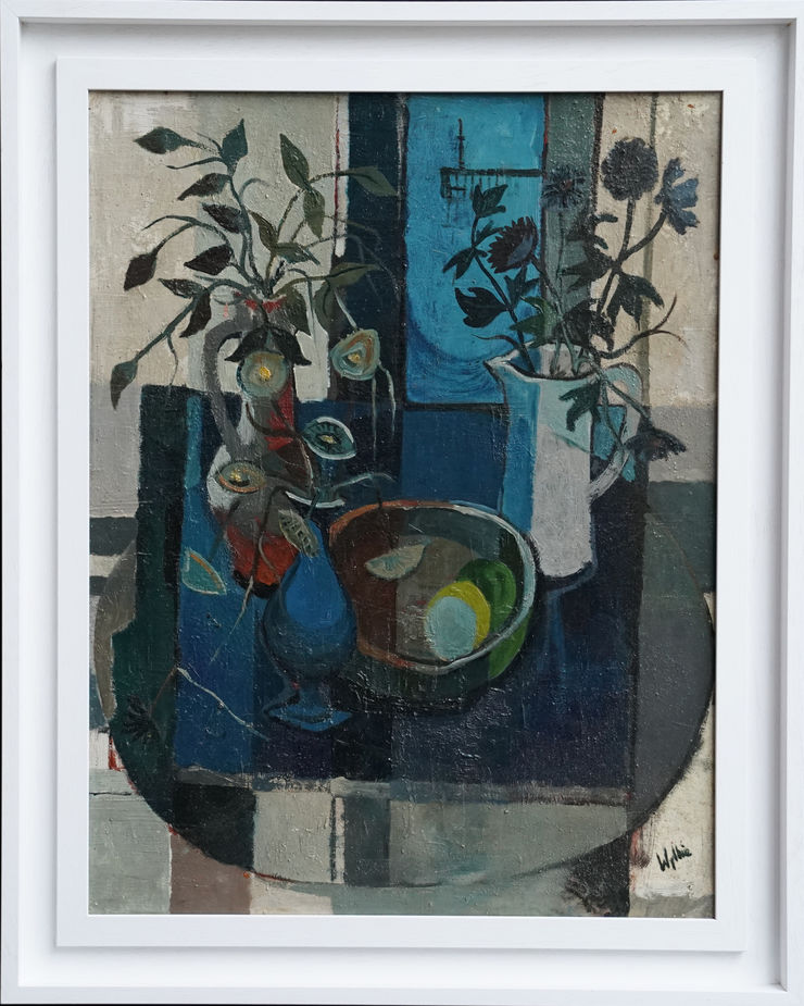 Scottish Abstract Still Life by Gordon Wylie at Richard Taylor Fine Art