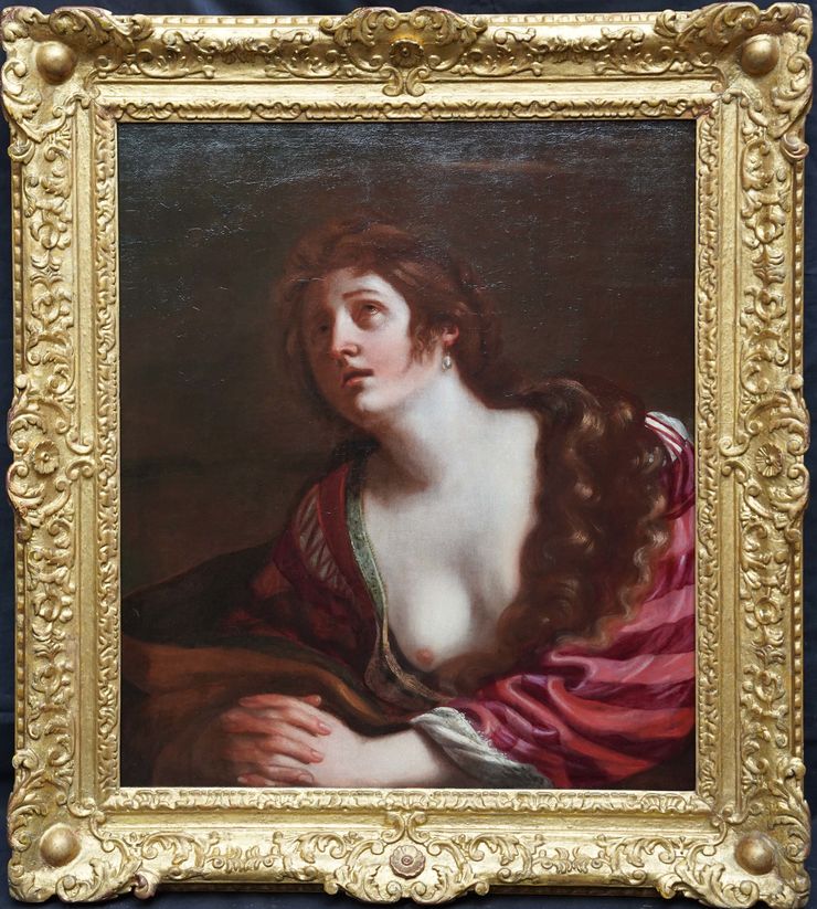 Old Master Portrait of Mary Magdalene by Guercino at Richard Taylor Fine Art