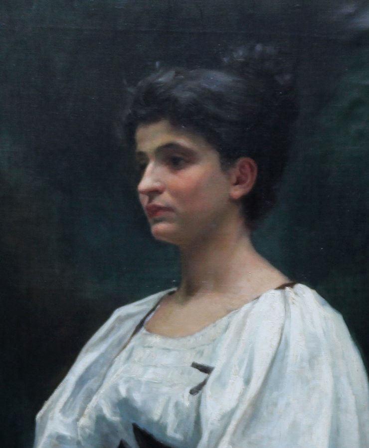 Portrait of a Breton Woman by Gwenny Griffiths Richard Taylor Fine Art