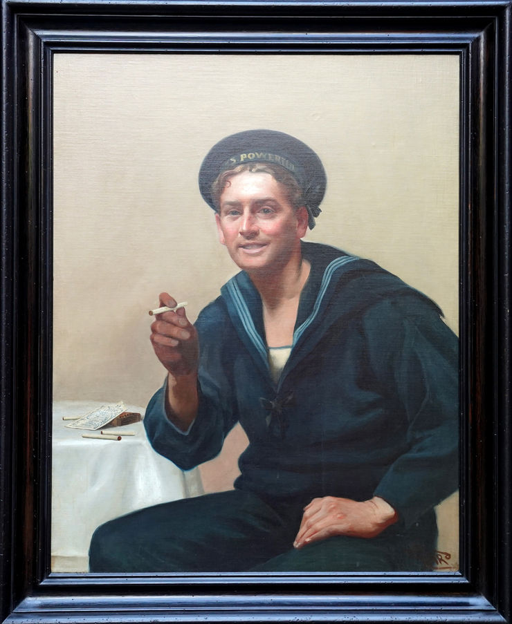 Edwardian Portrait of a Sailor by Harold Piffard at Richard Taylor Fine Art