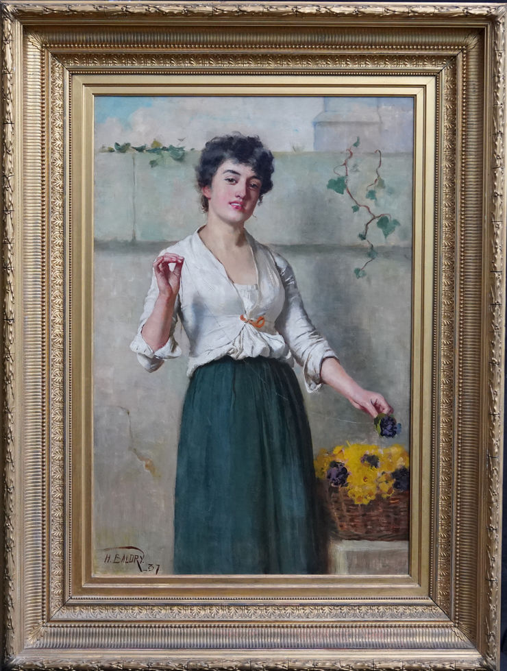 British Victorian Portrait of a Lady by Harry Baldry at Richard Taylor Fine Art