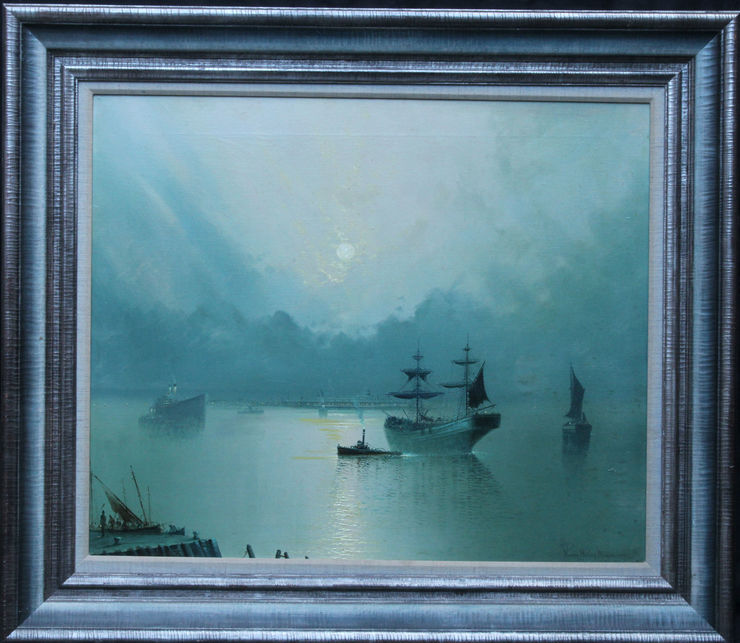 Mersey Liverpool 20thC Marine by Harry Halsey Meegan at Richard Taylor Fine Art