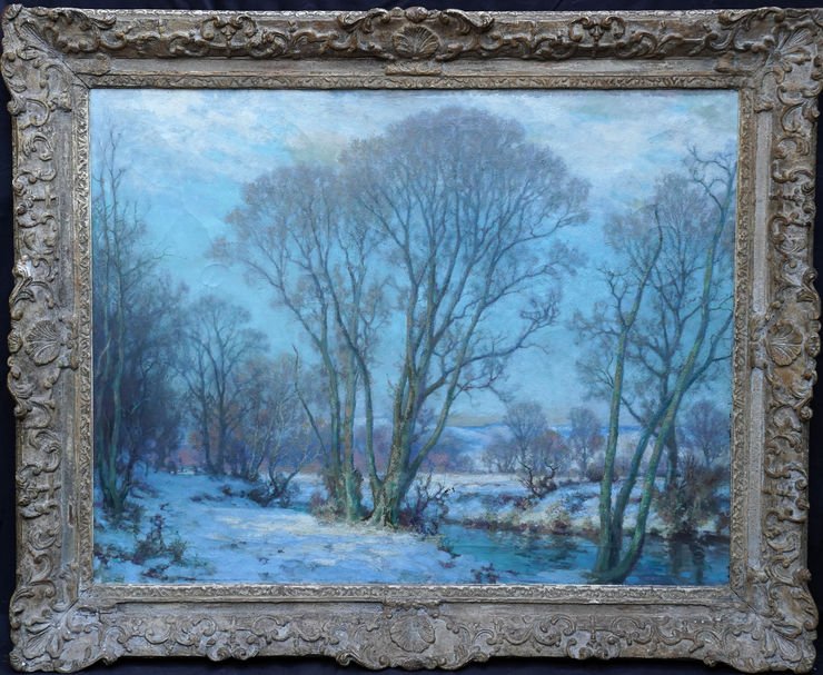 British Winter Landscape Malvern by Harry William Adams at Richard Taylor Fine Art
