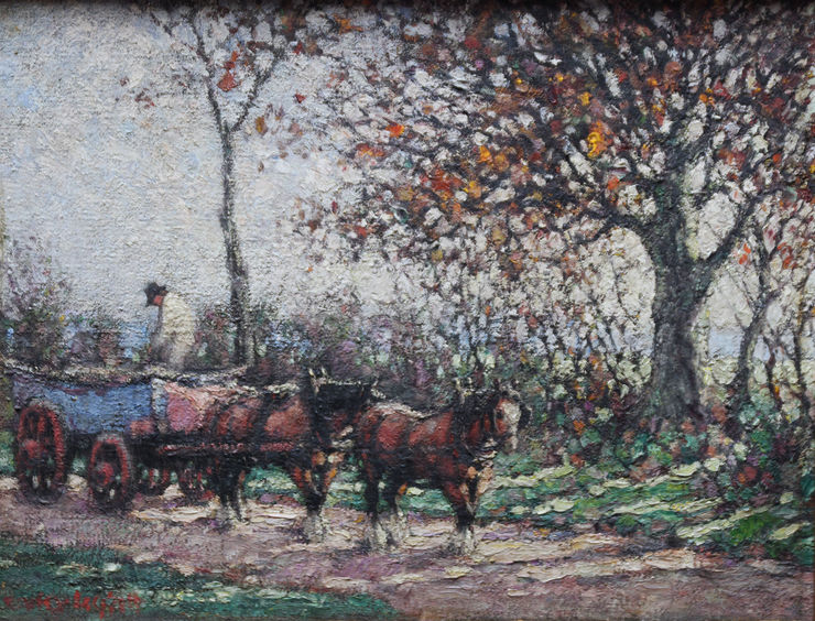 The Harvest Impressionist British Landscape by Harry Fidler Richard Taylor Fine Art
