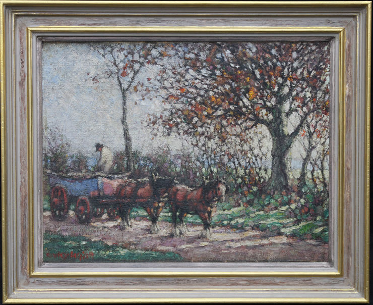 The Harvest British Landscape by Harry Fidler at Richard Taylor Fine Art