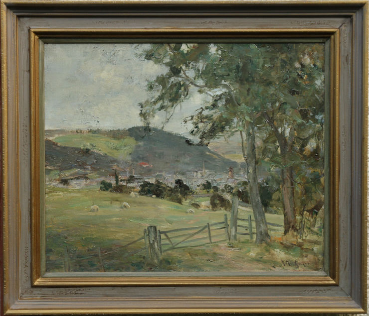 Peebles Landscape by Scottish Impressionist Harry McGregor at Richard Taylor Fine Art