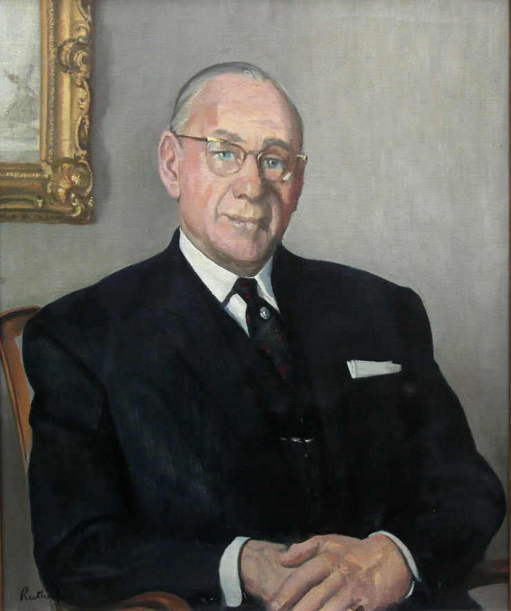 Portrait of a  Gentleman by Harry Rutherford Richard Taylor Fine Art