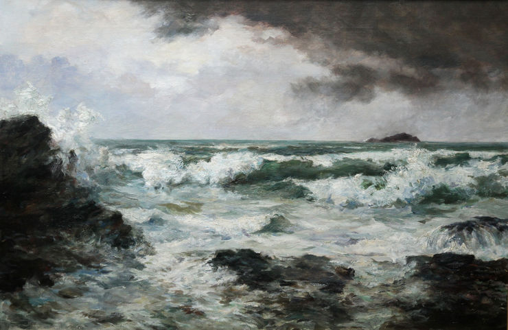 Cornish Victorian Seascape by Harvey Allport Richard Taylor Fine Art