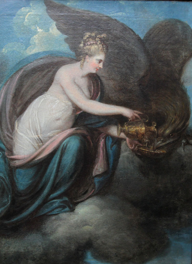 Hebe and Zeus Mythological oil painting by British  School Richard Taylor Fine Art