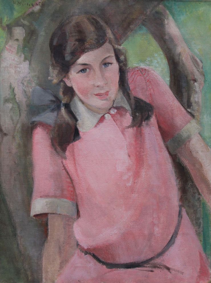 Scottish Colourist Portrait by Helen Wingate Richard Taylor Fine Art
