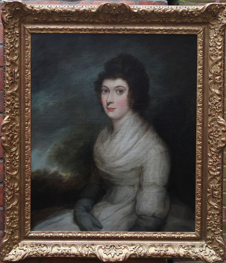 Old Master Portrait of a Lady by Henri Pierre Danloux at Richard Taylor Fine Art