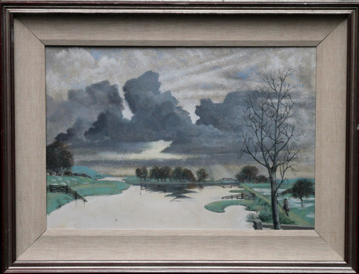 British Kent Landscape by Laurence Henry Irving at Richard Taylor Fine Art