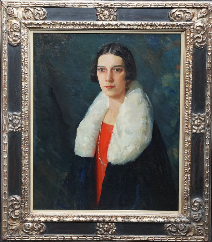 American Portrait of a Lady by Henry Rittenberg at Richard Taylor Fine Art