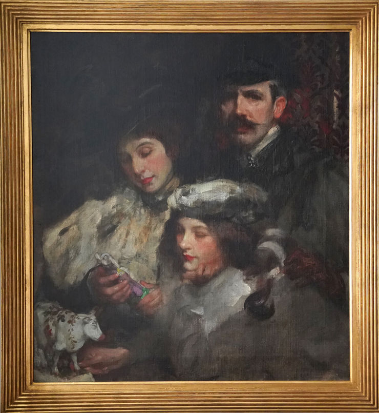 Impressionist Family Portrait by James Jebusa Shannon at Richard Taylor Fine Art
