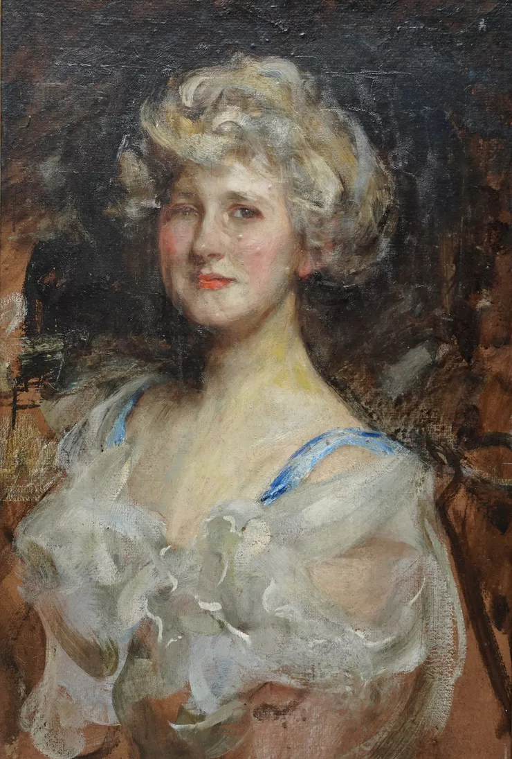 Portrait of an Edwardian Society  Lady by James Jebusa Shannon  Richard Taylor Fine Art