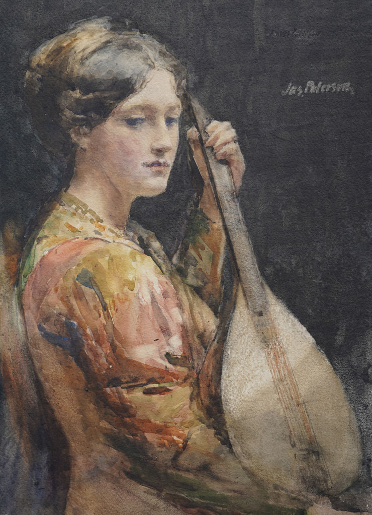 Scottish Victorian Musical Portrait by James Paterson Richard Taylor Fine Art
