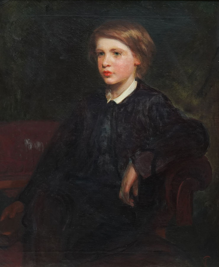 British Victorian Portrait of Master Hollond by James Sant Richard Taylor Fine Art