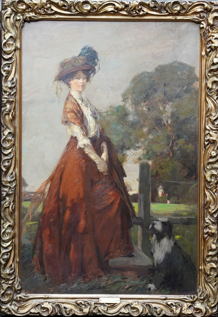 Scottish Edwardian Landscape Portrait by James Wallace at Richard Taylor Fine Art