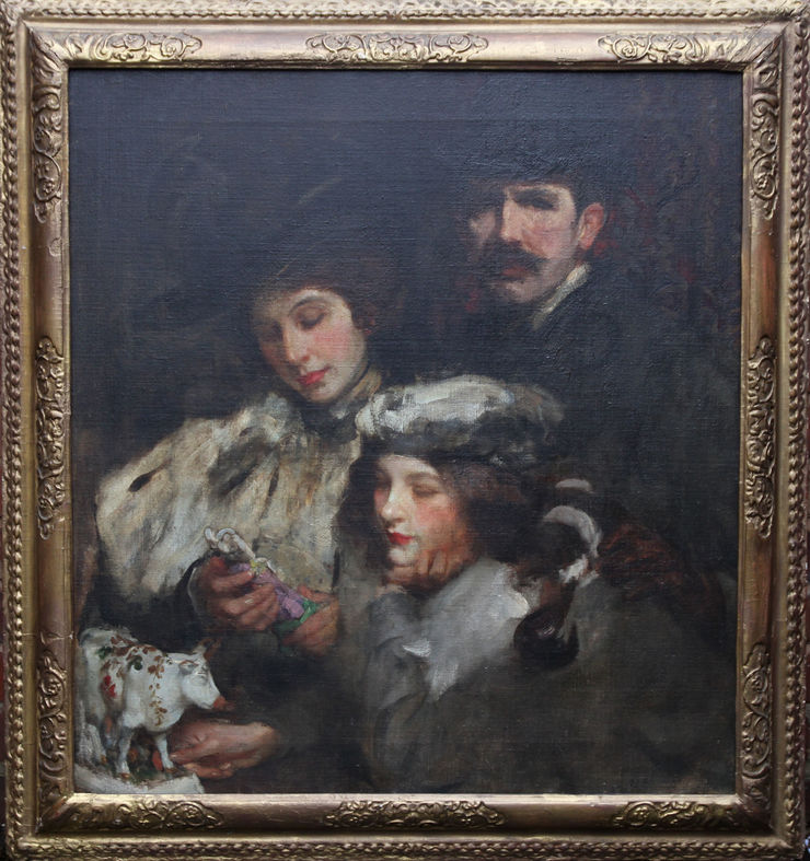 Edwardian Family Portrait by James Jebusa Shannon at Richard Taylor Fine Art