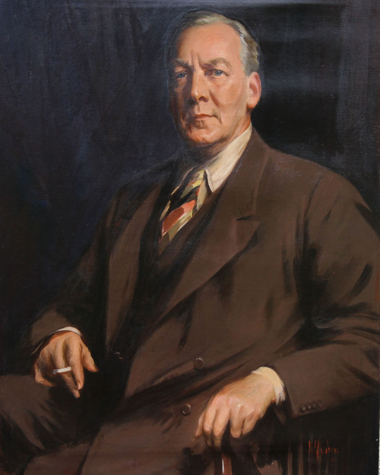Portrait of John Gilbert by James Peter Quinn Australian art Richard Taylor Fine Art