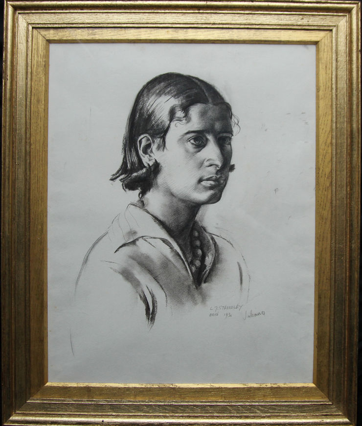 Art Deco Portrait Drawing by James Stroudley at Richard Taylor Fine Art