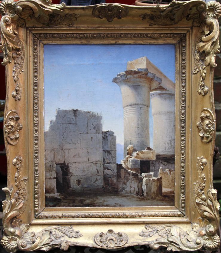 Ancient Ruins by Irish Old Master Jeremiah Hodges Mulcahy at Richard Taylor Fine Art