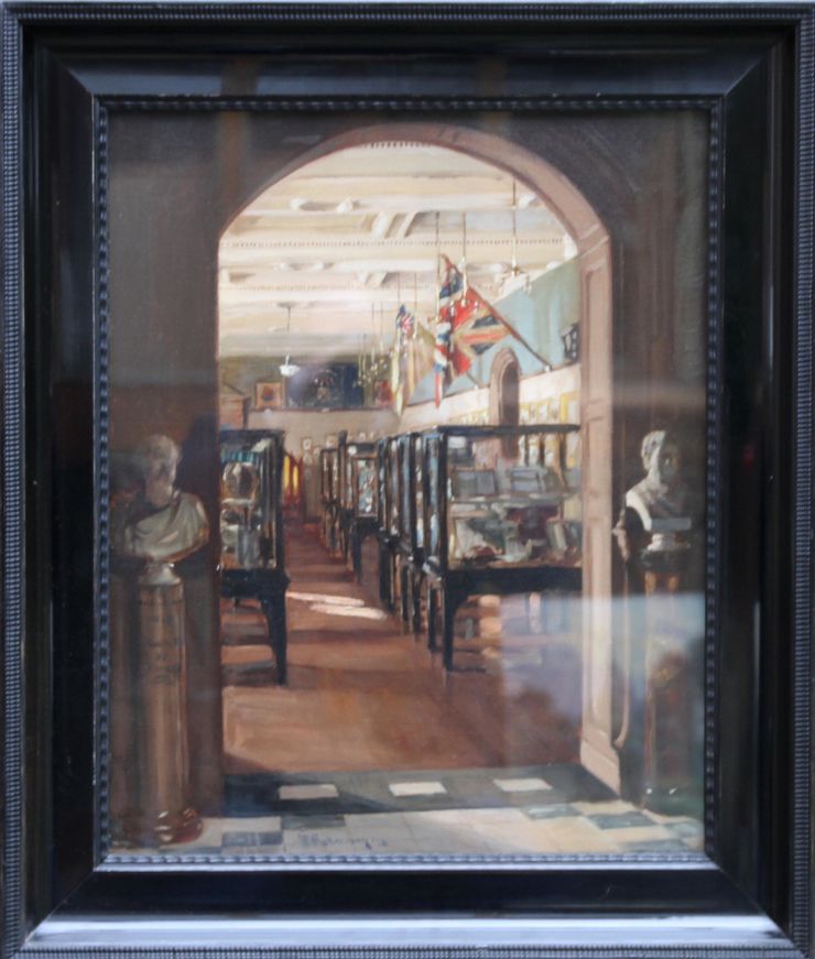 Scottish Interior Kelvingrove Glasgow by J B Robertson at Richard Taylor Fine Art