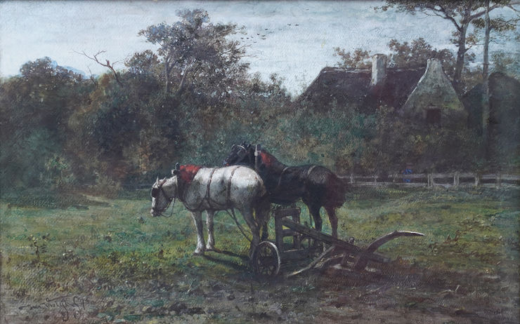 Dutch Victorian equine art by Johannes Martinus Vrolyk Richard Taylor Fine Art