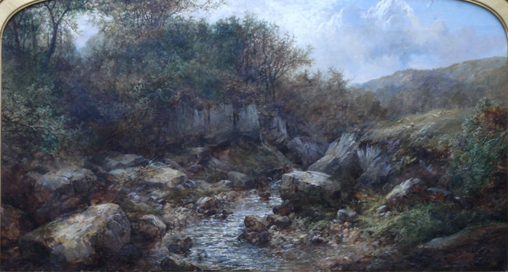 British Victorian River Landscape by John Brandon Smith Richard Taylor Fine Art