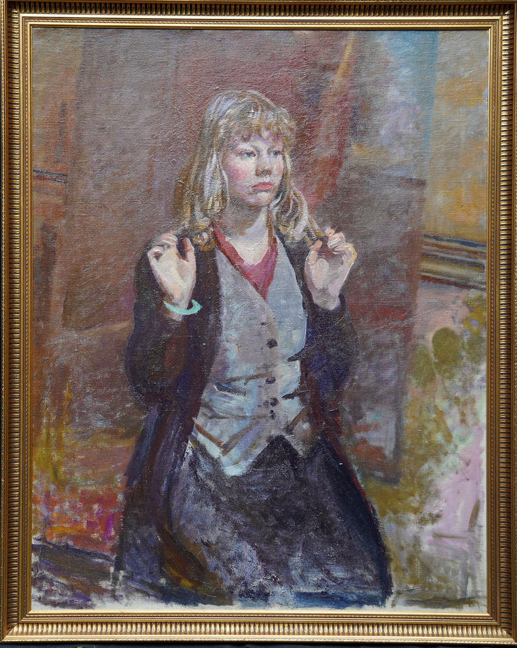 Scottish Female Portrait by John Miles Bourne Benson at Richard Taylor Fine Art