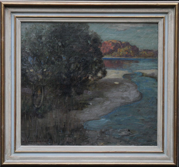 Loch Lomond by Impressionist Glasgow Boy John Reid Murray at Richard Taylor Fine Art