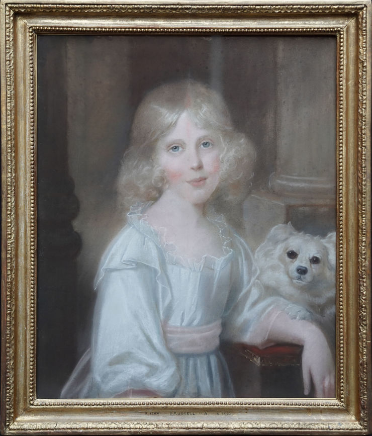 British Old Master Portrait of Girl by John Russell at Richard Taylor Fine Art