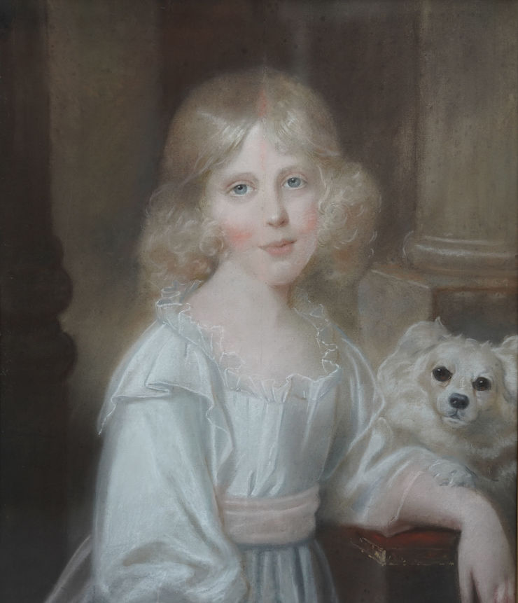 British Old Master Female Portrait by John Russell Richard Taylor Fine Art