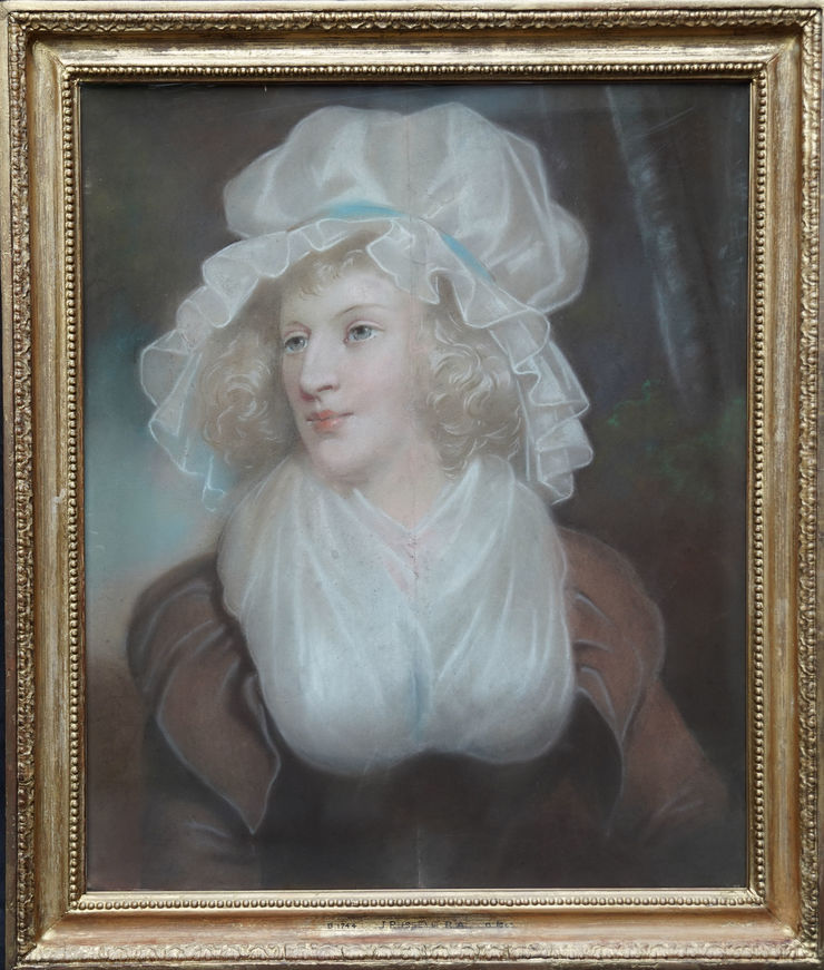 British Old Master Female Portrait by John Russell at Richard Taylor Fine Art