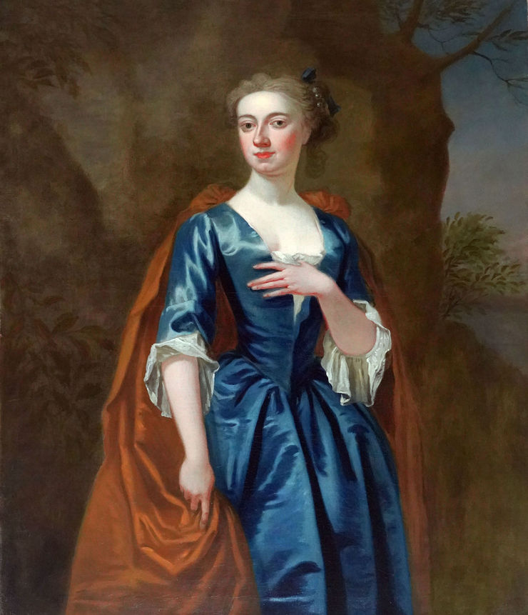 British 18th Century Portrait by John Vanderbank Richard Taylor Fine Art