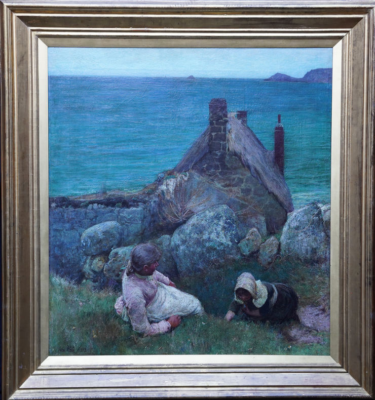 British Figurative Coastal Landscape by John White at Richard Taylor Fine Art