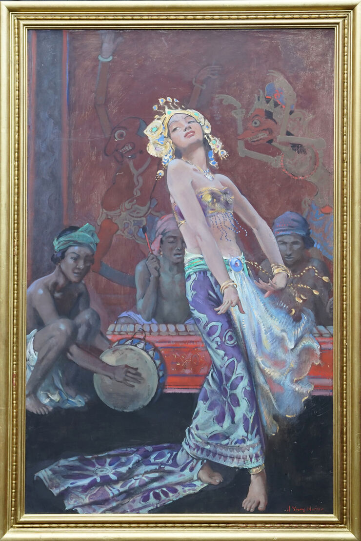 Balinese Dancer British art by John Young Hunter at Richard Taylor Fine Art