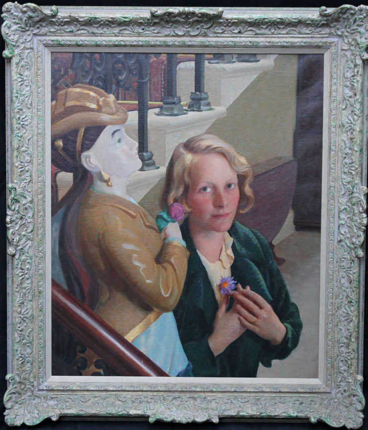 Portrait of Countess of Cranbrook by John Bulloch Souter at Richard Taylor Fine Art