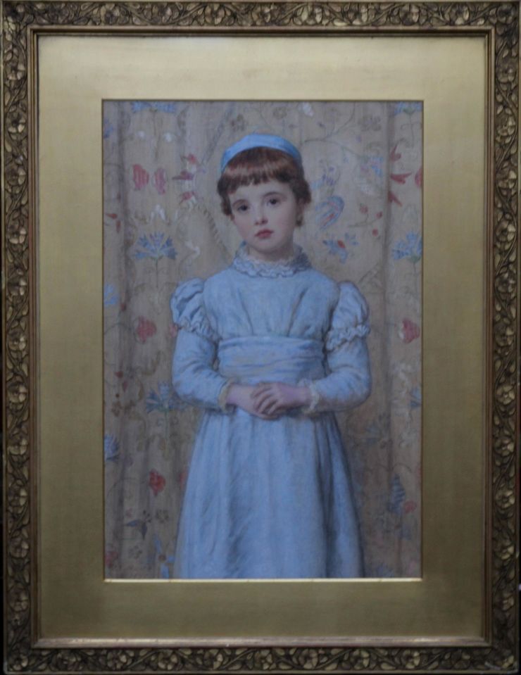 Penel Hichens Pre-Raphaelite Portrait by John Callington Moore at Richard Taylor Fine Art