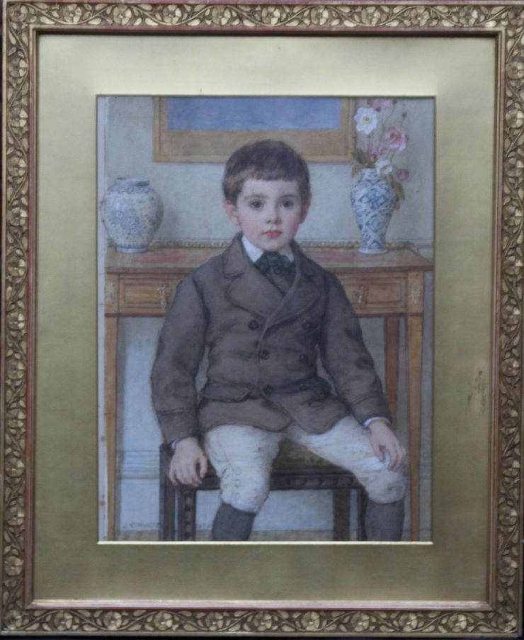 john collingham moore - boy - framed