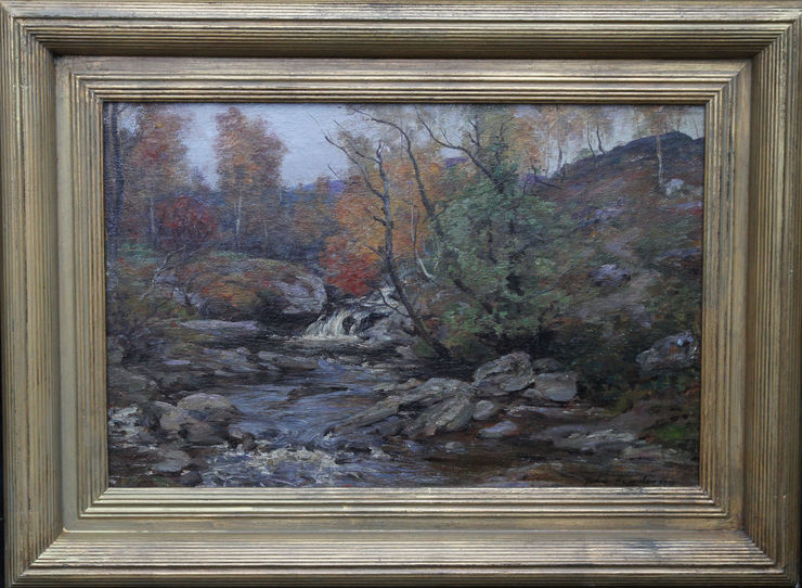 Joseph Morris Henderson - Autumn in the Glen - Richard Taylor Fine Art Autumn in the Glen by Joseph Morris Henderson at Richard Taylor Fine Art