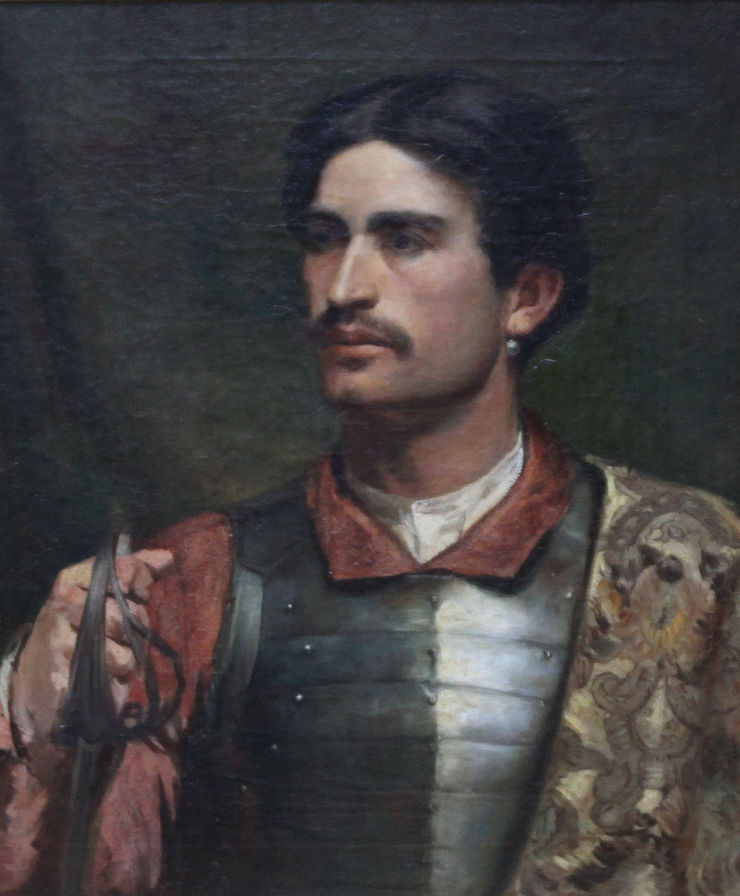Victorian Portrait of a Cavalier by John Phillip Richard Taylor Fine Art