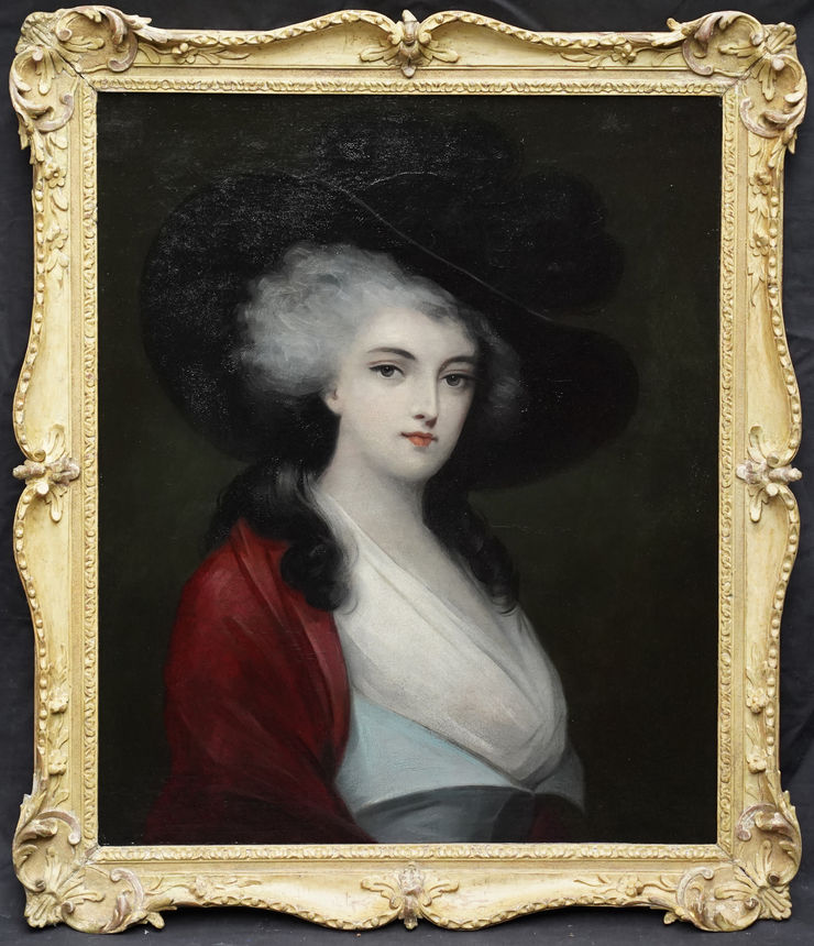 British Old Master Portrait of a Lady by Joseph Barker of Bath at Richard Taylor Fine Art