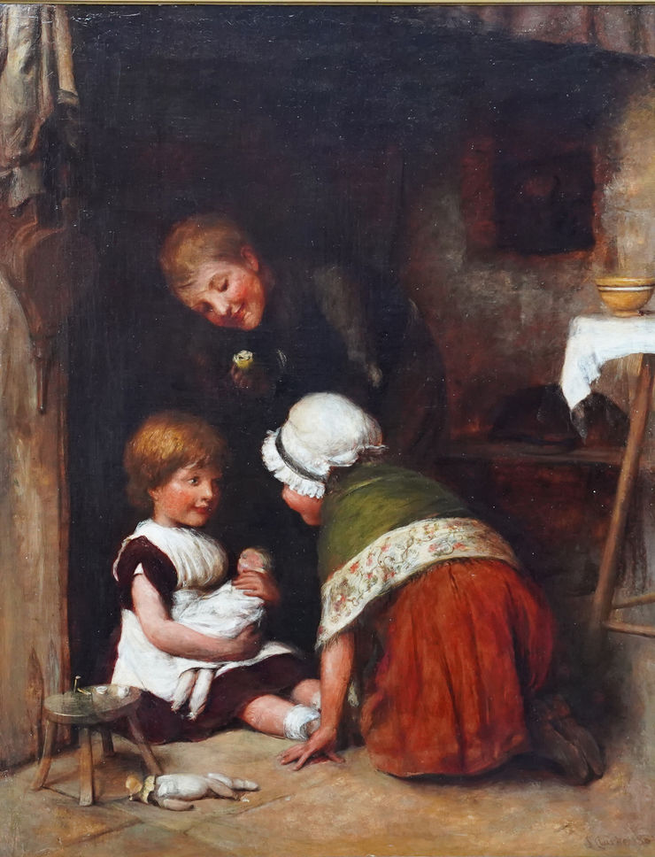 British Victorian Genre by Joseph Clark Richard Taylor Fine Art