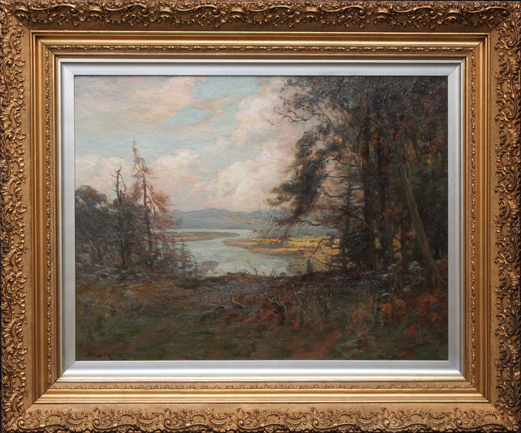 Scottish River Landscape by Joseph Milne at Richard Taylor Fine Art