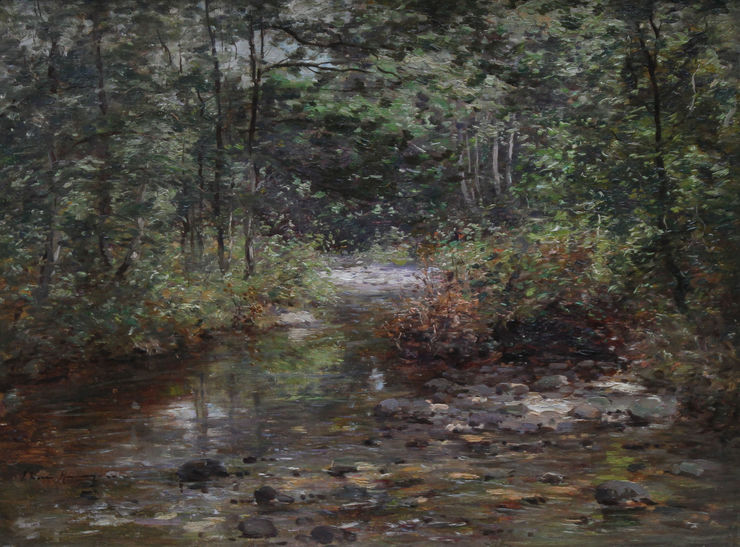 The Burn Scottish landscape by Joseph Morris Henderson Richard Taylor Fine Art