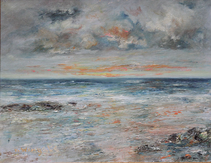 Scottish Impressionist seascape by Katherine Wingate Richard Taylor Fine Art