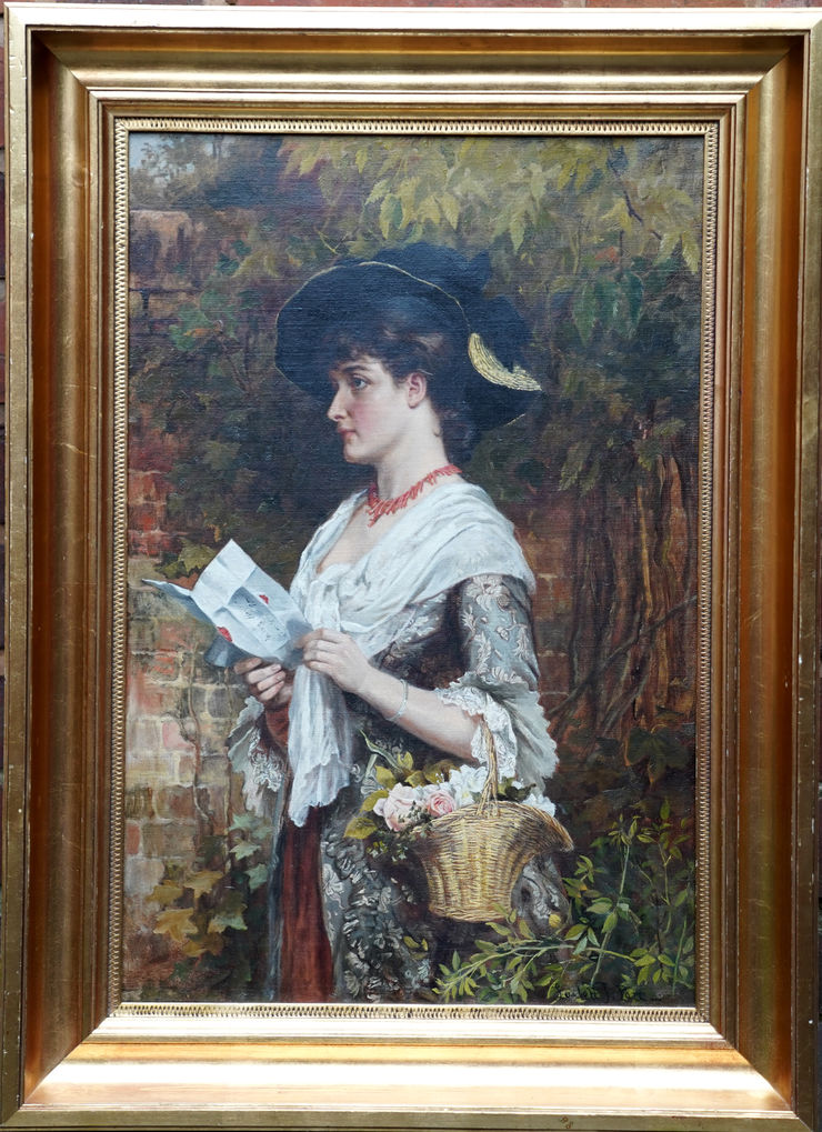 Victorian Female Portrait by Laslett John Pott at Richard Taylor Fine Art