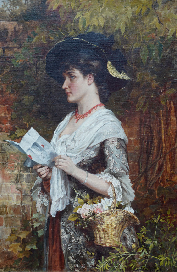 Victorian Female Portrait by Laslett John Pott Richard Taylor Fine Art